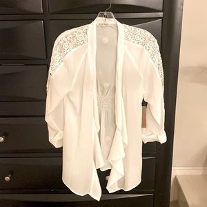 White summer lightweight cardigan